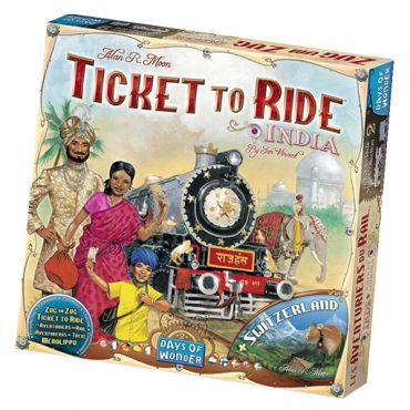 鐵道任務地圖擴充: 印度/瑞士 英文版 Ticket To Ride Map Collection Volume 2 India Switzerland En