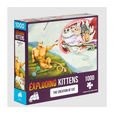 爆炸貓1000片拼圖: 貓的創世紀 英文版 Exploding Kittens 1000 Piece Puzzle The Creation Of Cat