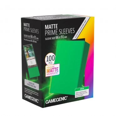 高級磨砂牌套 66X91MM 100張 綠色 MATTE PRIME SLEEVES GREEN 66X91MM (100)