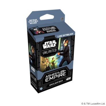 星際大戰無極限：帝國餘燼 第八彈 重點起始組 路克·天行者 STAR WARS UNLIMITED ASHES OF THE EMPIRE SPOTLIGHT DECK LUKE SKYWALKER EN