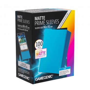 高級磨砂牌套 66X91MM 100張 藍色 MATTE PRIME SLEEVES BLUE 66X91MM (100)