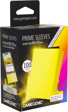 高級磨砂牌套 66X91MM 100張 黃色 MATTE PRIME SLEEVES YELLOW 66X91MM (100)