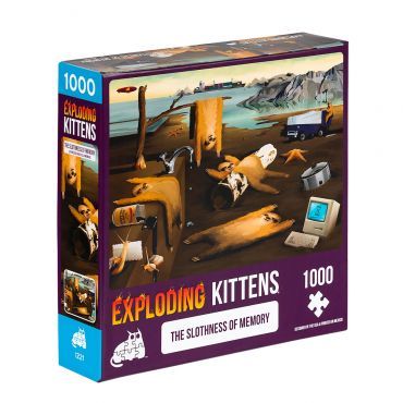 爆炸貓1000片拼圖: 記憶的懶散 英文版 Exploding Kittens 1000 Piece Puzzle The Slothness Of Memory