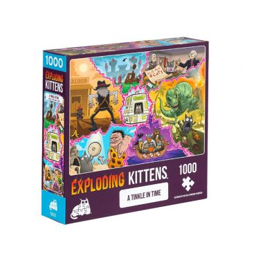 爆炸貓1000片拼圖: 時光旅行 英文版 Exploding Kittens 1000 Piece Puzzle A Tinkle In Time