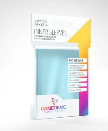 內層牌套100張 Inner Sleeves (100) 64X89mm